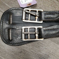 Padded Dressage Girth, 2x Els, Add On D Ring *gc, dirty, hair, stretched elastics, scraped edges, rust

