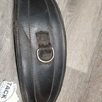 Padded Dressage Girth, 2x Els, Add On D Ring *gc, dirty, hair, stretched elastics, scraped edges, rust
