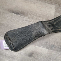 Padded Dressage Girth, 2x Els, Add On D Ring *gc, dirty, hair, stretched elastics, scraped edges, rust