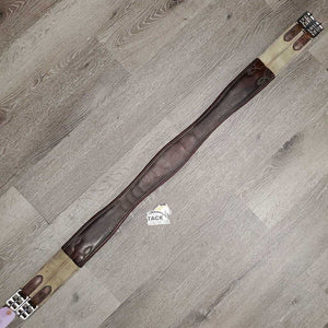 Thick Padded Girth, 2x Els *gc, dirt, stiff & discolored spots, rubs, scratches, scrapes, stains, older