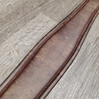 Thick Padded Girth, 2x Els *gc, dirt, stiff & discolored spots, rubs, scratches, scrapes, stains, older
