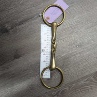 Hvy Med French Link Loose Ring, Center Lozenge Snaffle Bit *gc, stains, scratches, clean, residue, older, chews
