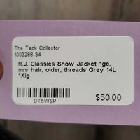 Show Jacket *gc, mnr hair, older, threads
