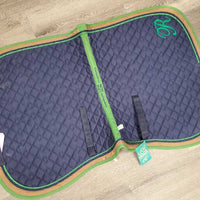Quilt Jumper Saddle Pad, 2x Piping, 'R' embroidered *new tags, hairy, small hole
