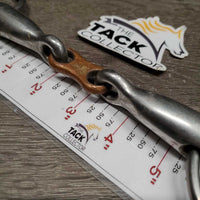 Thick Hvy French Link Loose Ring Bit, Flat Copper Bar *gc, clean, stains, film, residue, scratches
