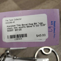 Thin Bevel Gag Bit *vgc, clean, mnr scuffs
