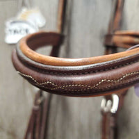 Rsd/FS Narrow Monocrown Hunter Bridle, Buckles, Rsd/FS Braided Reins *gc, clean & dirty, NO Flash, scrapes Reins: like new & mnr stains
