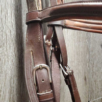 Rsd/FS Narrow Monocrown Hunter Bridle, Buckles, Rsd/FS Braided Reins *gc, clean & dirty, NO Flash, scrapes Reins: like new & mnr stains
