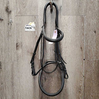 Rsd Leather Bridle, Padded Crown, B5uckles *xc, NO Flash, clean, stiff, dry, mnr creases