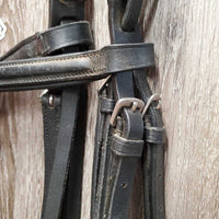 Rsd Leather Bridle, Padded Crown, B5uckles *xc, NO Flash, clean, stiff, dry, mnr creases