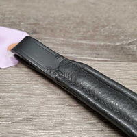 'V' Wide Padded Flat Leather Bling Browband *like new
