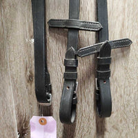 Rsd Dressage Bridle, Wide Bling Browband, Crank, Flash, Plain Reins, Buckles *new, mnr dusty, crackled end, stiff
