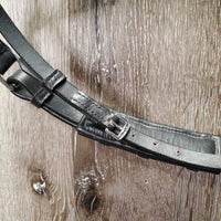 Rsd Dressage Bridle, Wide Bling Browband, Crank, Flash, Plain Reins, Buckles *new, mnr dusty, crackled end, stiff
