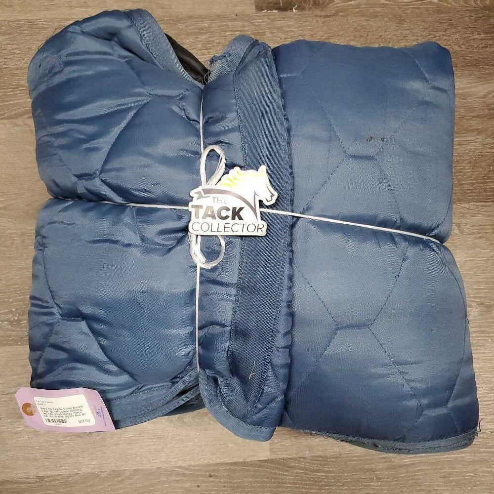 Hvy Pagoda Stable Blanket, 0 legs *gc, mnr undone stitching, rips, rubs, snags, clumpy fleece, hair, dirt, threads, repairs