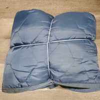 Hvy Pagoda Stable Blanket, 0 legs *gc, mnr undone stitching, rips, rubs, snags, clumpy fleece, hair, dirt, threads, repairs
