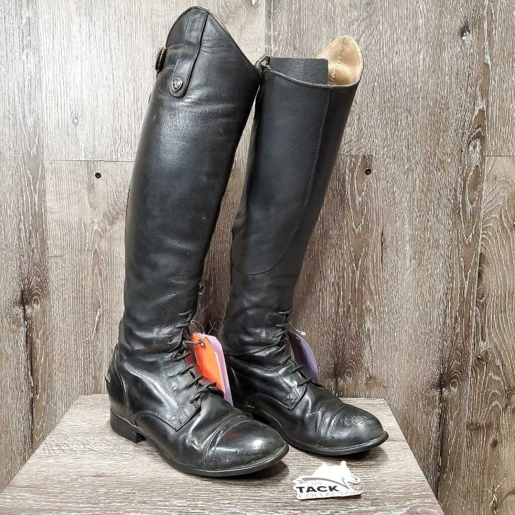 Field Boots, zips *fair, repaired, clean, dry, stiff