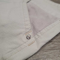 Euro Seat Breeches *gc/fair, stains, pucker/stretches, seam puckers, rubs, pills, mnr seam stitching, discolored
