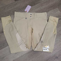Euro Seat Breeches *fair, stains, pills, rubs, v.stretched & puckered, discolored seat & legs
