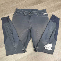 Euro Seat Breeches *fair, v.discolored & faded, snags, rubs/frays