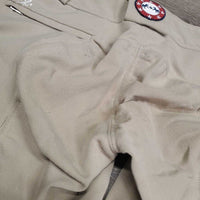 Hvy Euro Seat Breeches *fair, pocket rubs & frays, rubs, pills, v.stretched seat & seams
