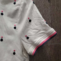 Polo Shirt, 1/4 button *gc, pit stains, older
