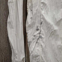 LS Show Shirt, snap collar *gc, older, pit stains, crinkled, seam puckers, dingy, puckers
