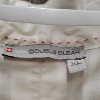 LS Show Shirt, snap collar *gc, older, pit stains, crinkled, seam puckers, dingy, puckers
