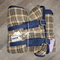 Hvy Cotton Stable Sheet, 0 legs/tail *vgc, rubs, mnr puckers, undone stitch
