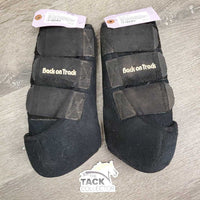 Closed Boots, velcro *fair, clean, hairy, v.snagged, pilly, rough & clumpy lining, hole, torn velcro, thin edges

