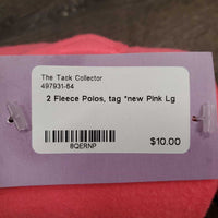 2 Fleece Polos, tag *new