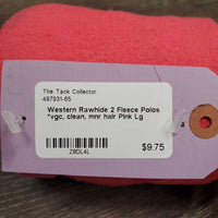 2 Fleece Polos *vgc, clean, mnr hair
