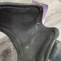 Pr Hind Boots, velcro *gc/fair, stains, clean & dirt/residue, older, discolored, rubs, scrapes, threads
