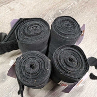 4 Stretchy Nylon Leg Wraps *vgc, clean, mnr pilly & faded edges, older?