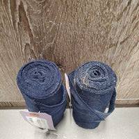 2 Stretchy Nylon Leg Wraps *gc, hairy, clean, pilly edges
