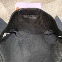 Mesh & Leather Ear Bonnet Fly Veil *xc/vgc, clean, mnr hair, stain?dirt & edge rubs
