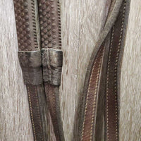 Soft Rsd Padded Bridle, Rubber Reins, Buckles *gc, NO Flash, clean, older, mnr dirt, rubs & film, repaired