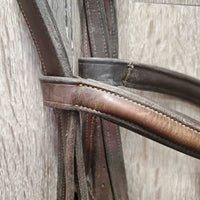 Soft Rsd Padded Bridle, Rubber Reins, Buckles *gc, NO Flash, clean, older, mnr dirt, rubs & film, repaired