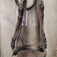 Soft Rsd Padded Bridle, Rubber Reins, Buckles *gc, NO Flash, clean, older, mnr dirt, rubs & film, repaired