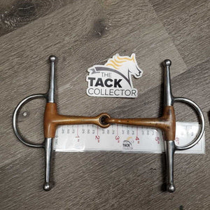 Med Copper Full Cheek Snaffle Bit *gc, clean, stains, mnr scratcges