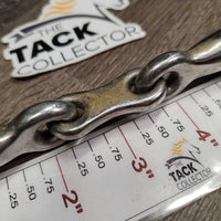 Hvy Thick French Link Loose Ring Bit, flat center bar *gc, dirt, stains, scratches