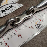 Hvy Thick French Link Loose Ring Bit, flat center bar *gc, dirt, stains, scratches
