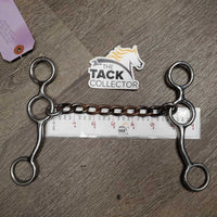 Jr Cowhorse SS Sweet Iron Chain Link Mouth Western Gag Bit *gc, clean, rust
