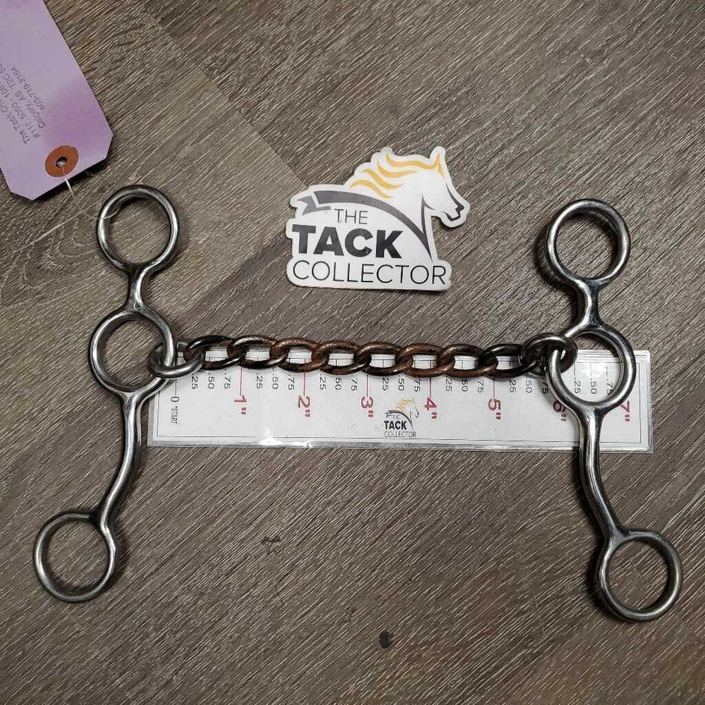 Jr Cowhorse SS Sweet Iron Chain Link Mouth Western Gag Bit *gc, clean, rust