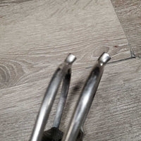 Pr POW Spurs, nylon straps *gc, mismatched straps, rubs, scratches, dirty
