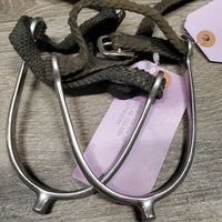 Pr POW Spurs, nylon straps *gc, mismatched straps, rubs, scratches, dirty