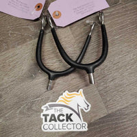 Pr POW Spurs, rubber sides *gc, clean & dirty, rubs