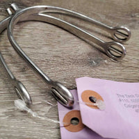 Pr Hvy Nubby POW Spurs *vgc, clean, widened, rubs, scratches, residue
