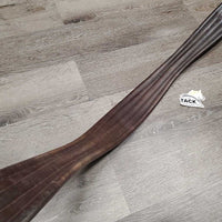 Thick Padded Leather Girth, 1x els *vgc, clean, dusty, rubs, creases, stains