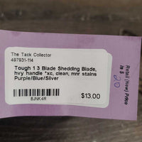 3 Blade Shedding Blade, hvy handle *xc, clean, mnr stains
