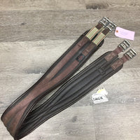 Nylon Web Neoprene Girth, 1x els *gc, clean, rubs, stains, mnr dirt & edge holes, faded
